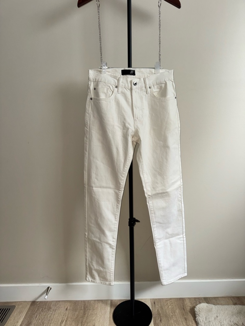 Slim Straight White Jeans for Men or Women